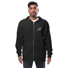 Load image into Gallery viewer, Unisex fleece zip up hoodie