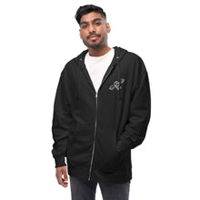 Load image into Gallery viewer, Unisex fleece zip up hoodie

