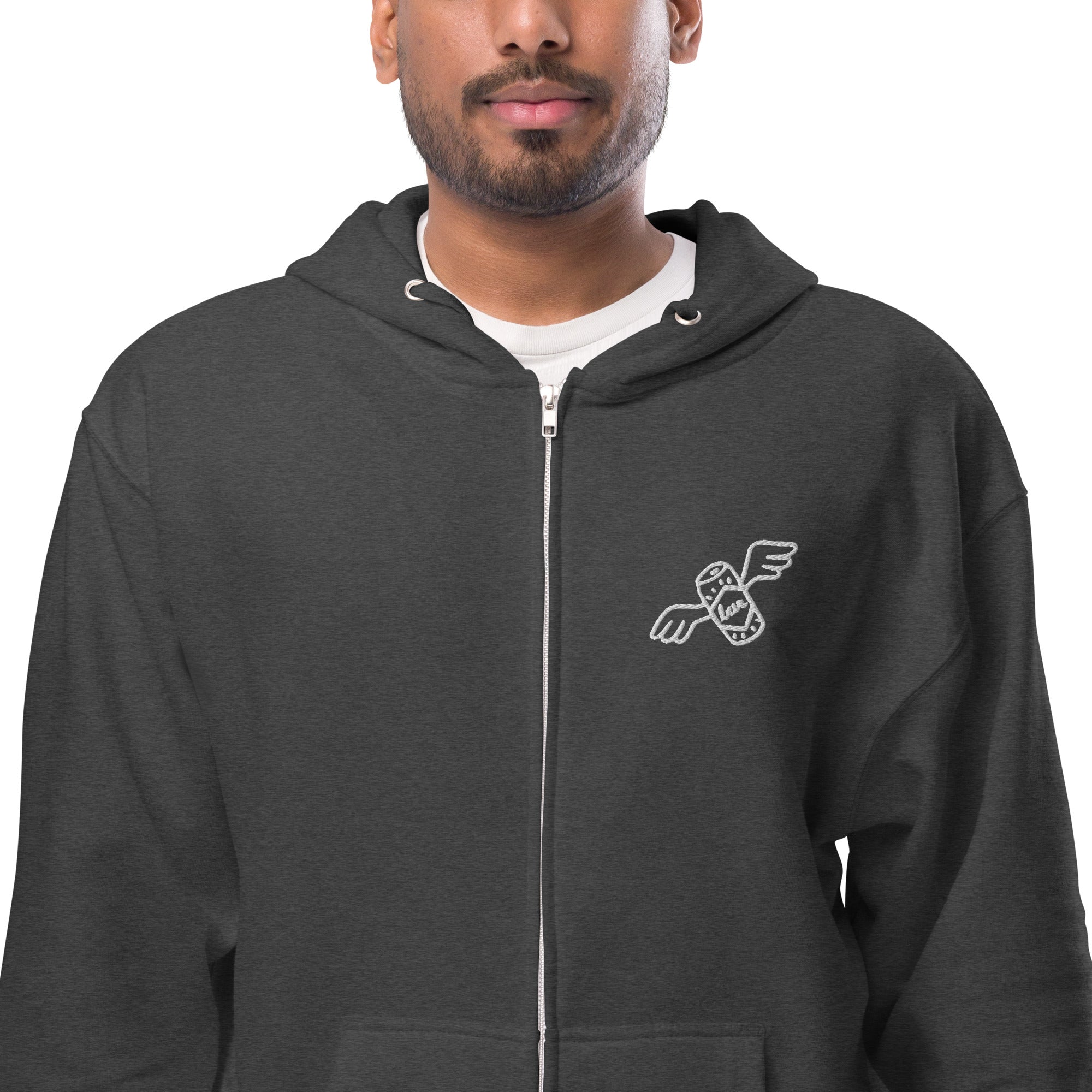 Unisex fleece zip up hoodie – Flappy's Pizza Co.